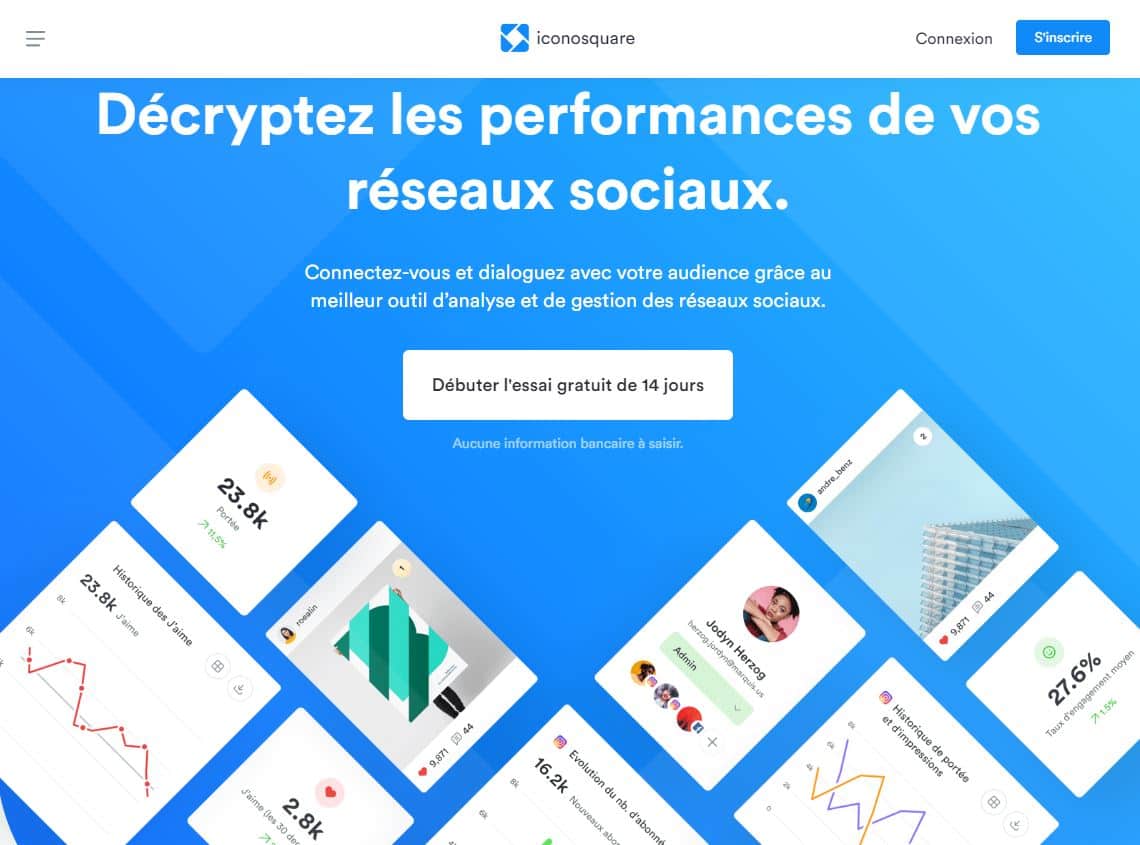 Plateforme d'analyse Iconosquare