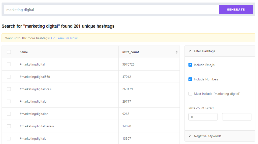 Encontrar etiquetas en Seekmetrics