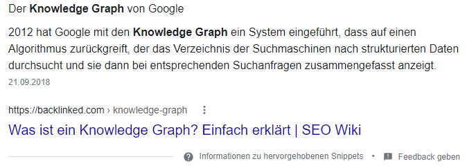 Was ist Frage bei Google