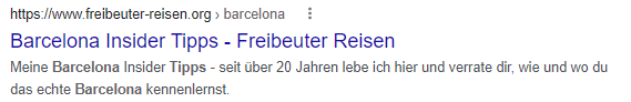 Meta Beschreibung die neugierig macht