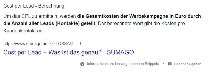 Wie Frage bei Google