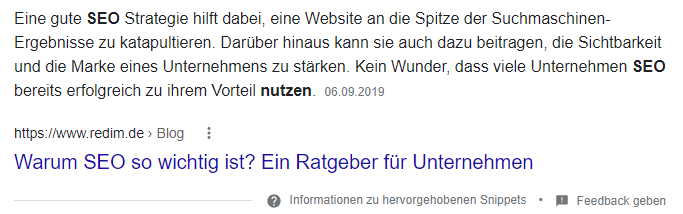 Warum Frage bei Google