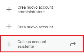 associazione di un account esistente google ads