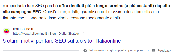 posizione zero rispondente a "perchè"