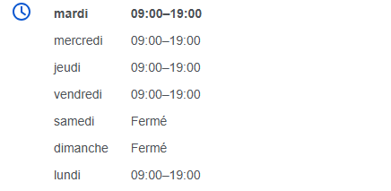 Image des horraires d'ouverture de Keyweo sur Google