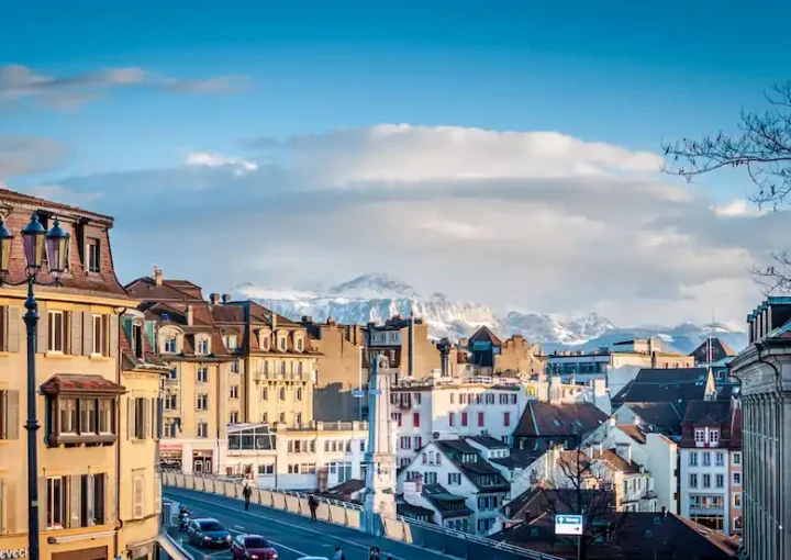 Lausanne en hiver